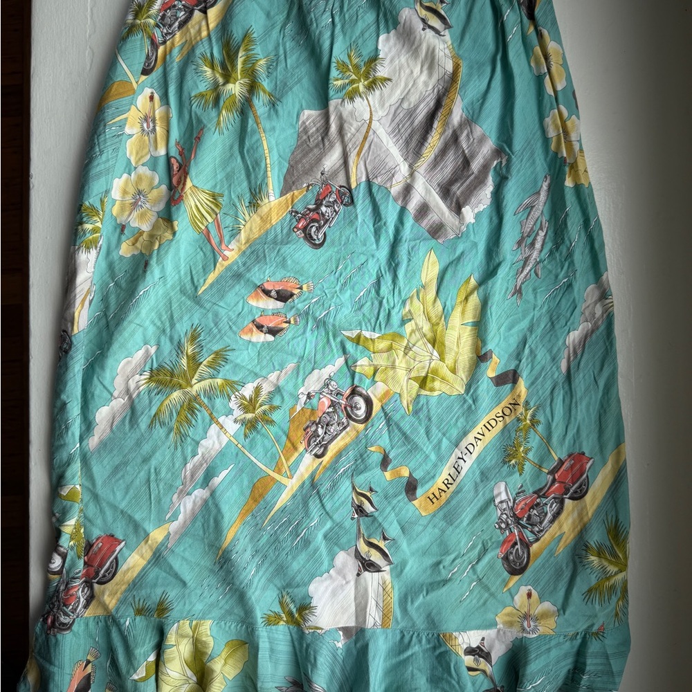 Harley-Davidson Tori Richard Tropical Print Skirt